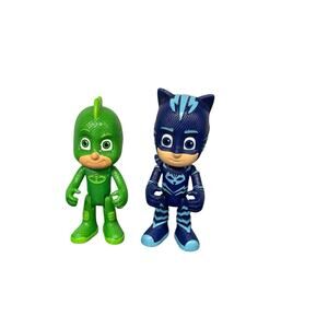 PJ Masks Action Figures Toy Lot Of 2 Cat Boy Connor Gekko Greg